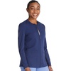 Cherokee Atmos Scrub Jacket for Women Shirttail Hem 2 Pockets(Navy)