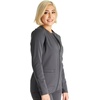 Cherokee Atmos Scrub Jacket for Women Shirttail Hem 2 Pockets(Pewter)