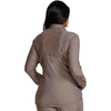 Cherokee Form Warm Up Scrub Jacket for Women Zip Front Mock Neck(Iron)