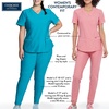 Cherokee Form Warm Up Scrub Jacket for Women Zip Front Mock Neck(Iron)