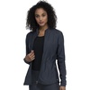 Cherokee Form Warm Up Scrub Jacket for Women Zip Front Mock Neck(Pewter)