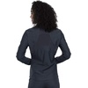 Cherokee Form Warm Up Scrub Jacket for Women Zip Front Mock Neck(Pewter)