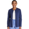 Cherokee Atmos Scrub Jacket for Women Shirttail Hem 2 Pockets(Navy)