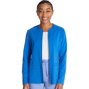 Cherokee Atmos Scrub Jacket for Women Shirttail Hem 2 Pockets(Royal)