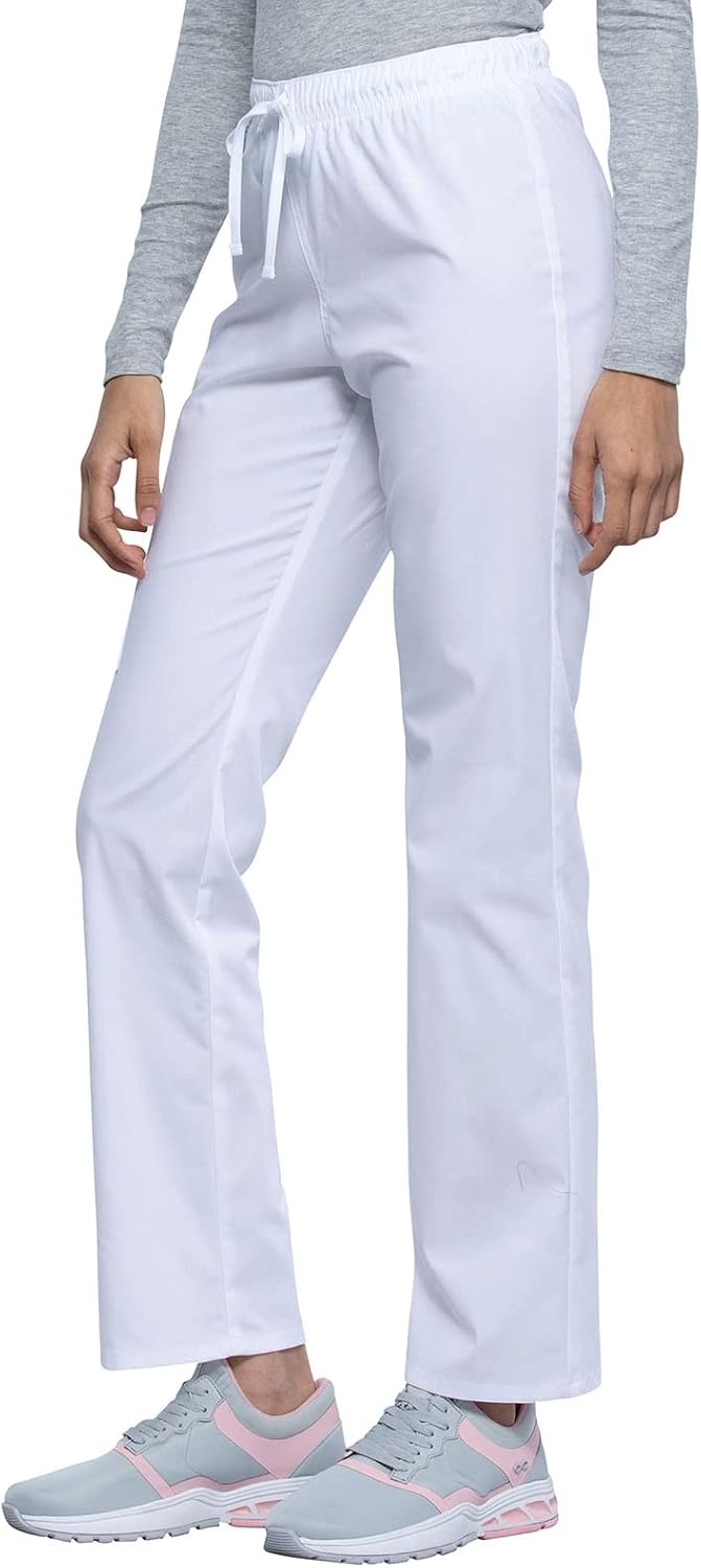 image:imageCherokee Men amp Women Scrubs Pant Workwear Professionals Straight Leg Drawstring WW030White