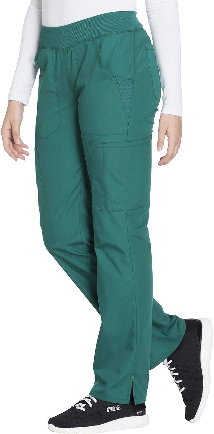 image:imageCherokee Womens Mid Rise Straight Leg Pullon PantHunter