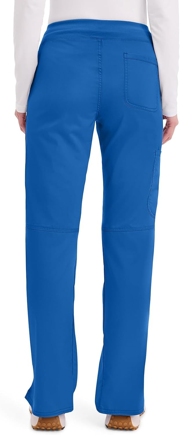 image:imageCherokee Womens Mid Rise Straight Leg Pullon PantRoyal