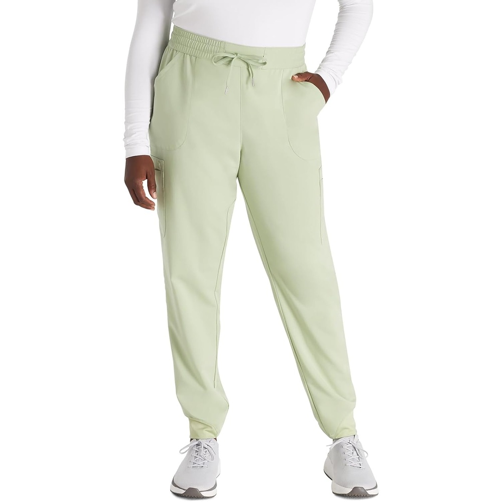 image:imageCherokee Atmos Mid Rise Scrub Pants for Women PullOn Jogger 4 PocketsCool Cucumber