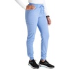 Cherokee Atmos Mid Rise Scrub Pants for Women Pull-On Jogger 4 Pockets(Ciel)