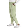 Cherokee Atmos Mid Rise Scrub Pants for Women Pull-On Jogger 4 Pockets(Cool Cucumber)