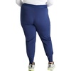 Cherokee Atmos Mid Rise Scrub Pants for Women Pull-On Jogger 4 Pockets(Navy)