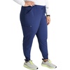 Cherokee Atmos Mid Rise Scrub Pants for Women Pull-On Jogger 4 Pockets(Navy)