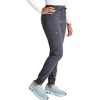 Cherokee Atmos Mid Rise Scrub Pants for Women Pull-On Jogger 4 Pockets(Pewter)