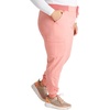 Cherokee Atmos Mid Rise Scrub Pants for Women Pull-On Jogger 4 Pockets(Sugar Melon)
