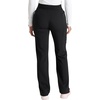 Cherokee Atmos Scrub Pants for Women Straight Leg Pull-On Mid Rise(Black)