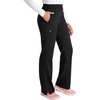 Cherokee Atmos Scrub Pants for Women Straight Leg Pull-On Mid Rise(Black)