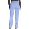 Cherokee Atmos Scrub Pants for Women Straight Leg Pull-On Mid Rise(Blissful Sky)