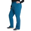 Cherokee Atmos Scrub Pants for Women Straight Leg Pull-On Mid Rise(Caribbean Blue)