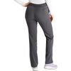 Cherokee Atmos Scrub Pants for Women Straight Leg Pull-On Mid Rise(Pewter)