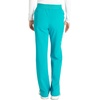 Cherokee Atmos Scrub Pants for Women Straight Leg Pull-On Mid Rise(Teal Blue)