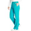 Cherokee Atmos Scrub Pants for Women Straight Leg Pull-On Mid Rise(Teal Blue)