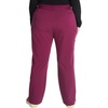 Cherokee Atmos Scrub Pants for Women Straight Leg Pull-On Mid Rise(Wine)
