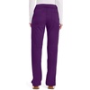 Cherokee Women’s Mid Rise Straight Leg Pull-on Pant(Eggplant)