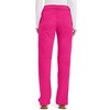 Cherokee Women’s Mid Rise Straight Leg Pull-on Pant(Electric Pink)