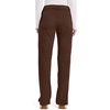 Cherokee Women’s Mid Rise Straight Leg Pull-on Pant(Espresso)