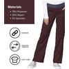Cherokee Women’s Mid Rise Straight Leg Pull-on Pant(Espresso)