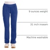 Cherokee Women’s Mid Rise Straight Leg Pull-on Pant(Galaxy Blue)