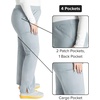 Cherokee Women’s Mid Rise Straight Leg Pull-on Pant(Grey)