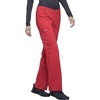 Cherokee Women’s Mid Rise Straight Leg Pull-on Pant(Hot Tomato)