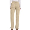 Cherokee Women’s Mid Rise Straight Leg Pull-on Pant(Khaki)
