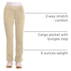 Cherokee Women’s Mid Rise Straight Leg Pull-on Pant(Khaki)