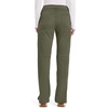 Cherokee Women’s Mid Rise Straight Leg Pull-on Pant(Olive)