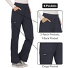 Cherokee Women’s Mid Rise Straight Leg Pull-on Pant(Pewter)