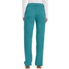 Cherokee Women’s Mid Rise Straight Leg Pull-on Pant(Teal Blue)