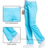 Cherokee Women’s Mid Rise Straight Leg Pull-on Pant(Turquoise)
