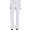 Cherokee Women’s Mid Rise Straight Leg Pull-on Pant(White)
