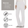 Cherokee Women’s Mid Rise Straight Leg Pull-on Pant(White)