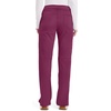 Cherokee Women’s Mid Rise Straight Leg Pull-on Pant(Wine)