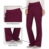 Cherokee Women’s Mid Rise Straight Leg Pull-on Pant(Wine)