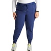 Cherokee Atmos Mid Rise Scrub Pants for Women Pull-On Jogger 4 Pockets(Navy)