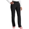 Cherokee Atmos Scrub Pants for Women Straight Leg Pull-On Mid Rise(Black)