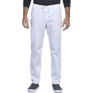 Cherokee Men & Women Scrubs Pant Workwear Professionals Straight Leg Drawstring WW030(White)
