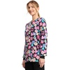 Cherokee Printed Snap Front Womens Scrub Jacket with 2 Pockets(Health-abet)