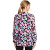 Cherokee Printed Snap Front Womens Scrub Jacket with 2 Pockets(Health-abet)
