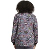 Cherokee Printed Snap Front Womens Scrub Jacket with 2 Pockets(Work of Heart)