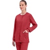 Cherokee WW Revolution Scrub Jackets for Woman Snap Front Nurse Jacket(Red)